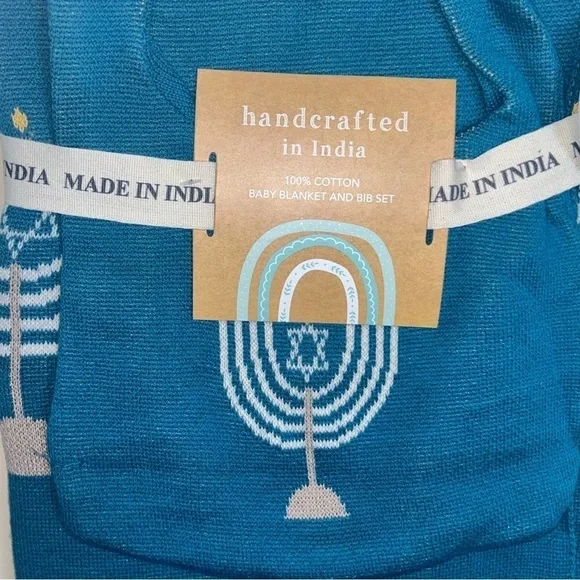 Baby Blanket & Bib gift set bundle for Hanukkah NWT - Picture 4 of 15